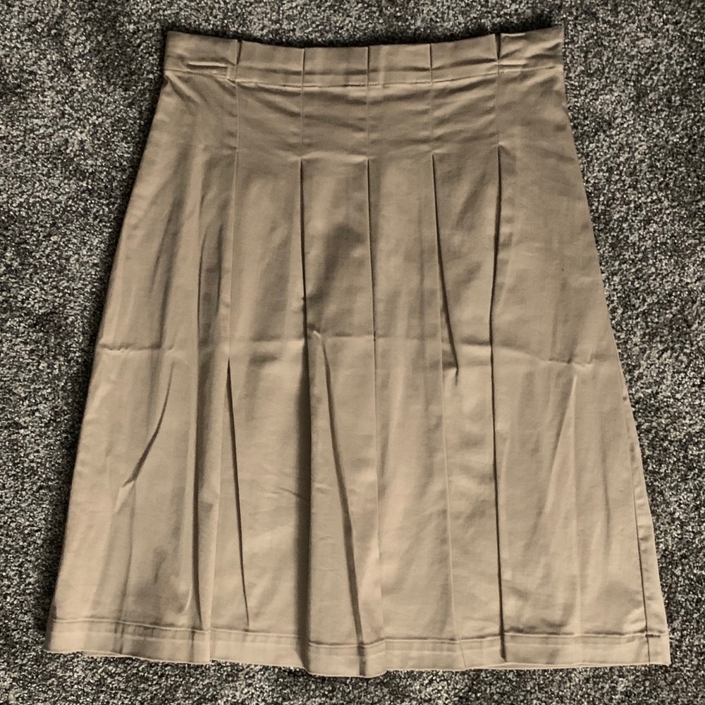 Sunny Leigh Tan Pleated Skirt